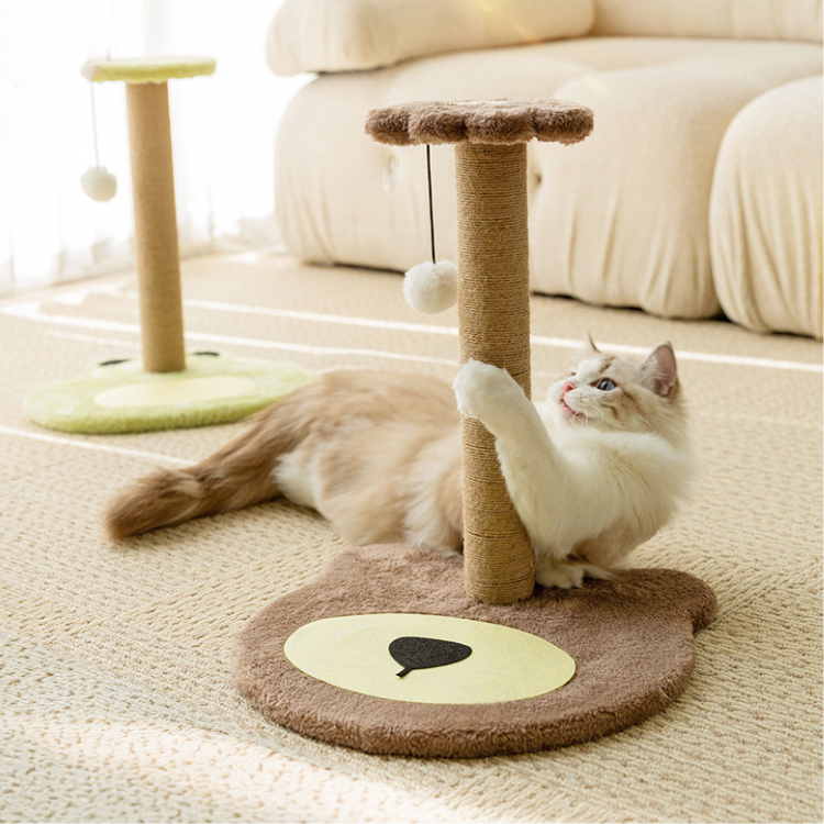 Adorable Compact Cat Scratching Post Toy