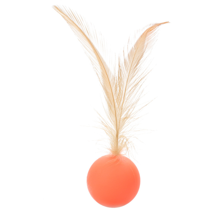 Interactive Elastic Jumping Ball With Feather – Pawpycup