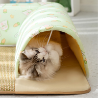 Double-opening Cat Tunnel Scratcher Bed