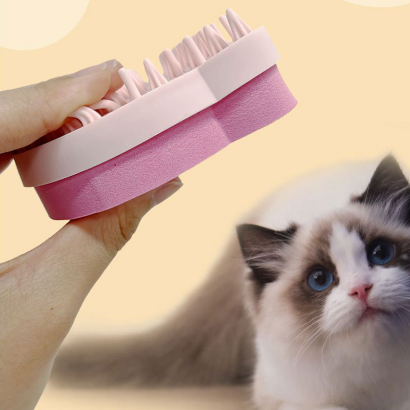 Multifunktionale Silikon-Haarentfernungsbürste für die Tierpflege