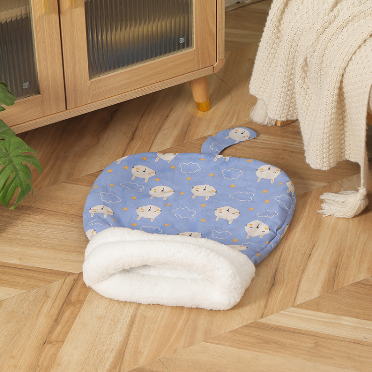 Cozy Winter Cat Cave Sleeping Bag