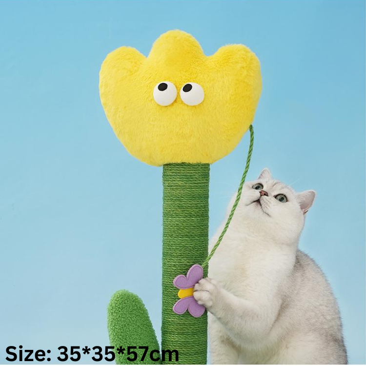 Flower Interactive Cat Scratching Post Toys