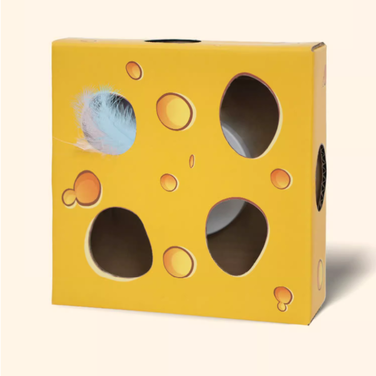 Caixa de queijo inteligente elétrica para gatos Whac-a-mole