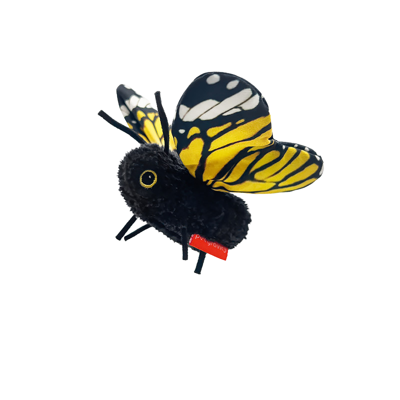 Interactive Flutter Butterfly Cat Toy Automatic Realistic Insect Teaser