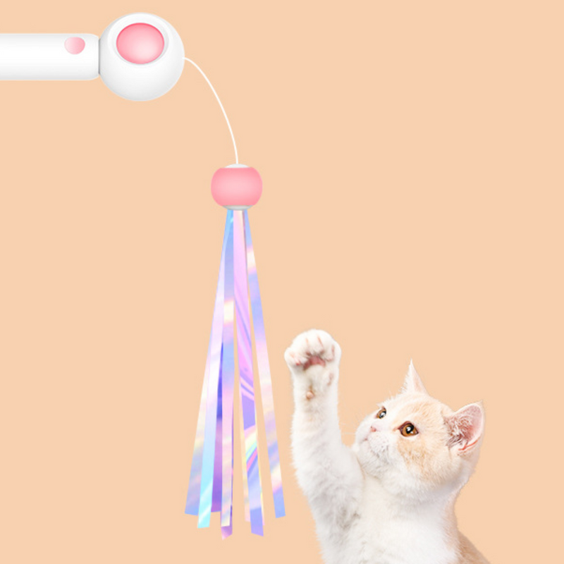 Cat Teaser Wand Toys With Laser Lights