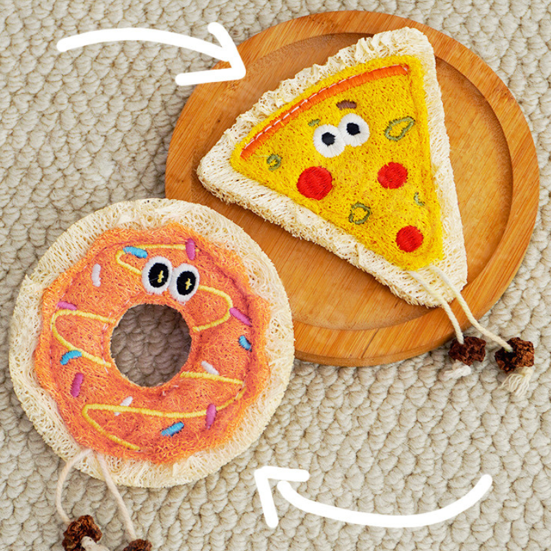 Loofah Cat Toy Catnip Chew Toys