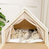 Cat Scratching Board Covered Tent House Bed