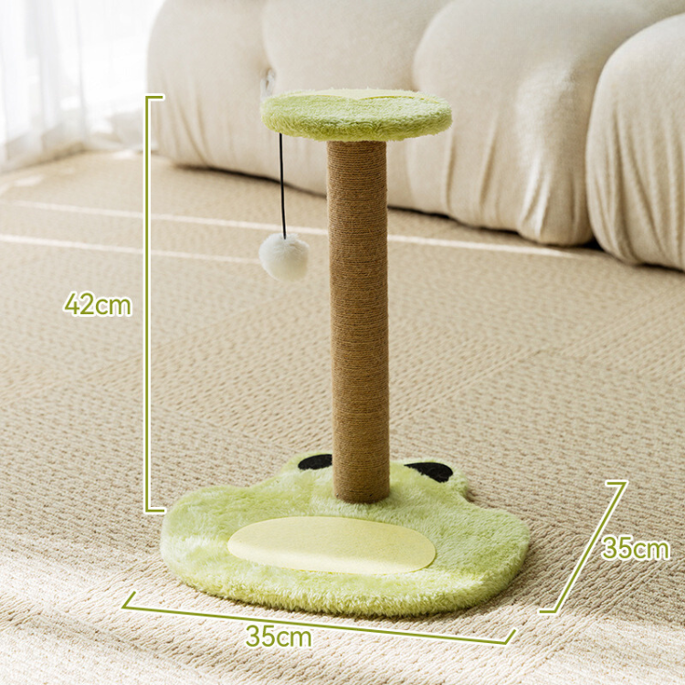 Adorable Compact Cat Scratching Post Toy