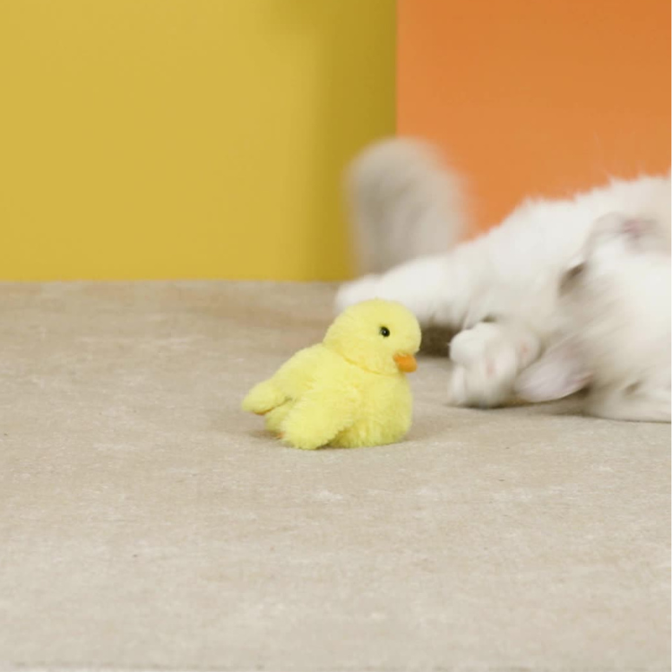 Soft And Cheery Duck Cat Toy