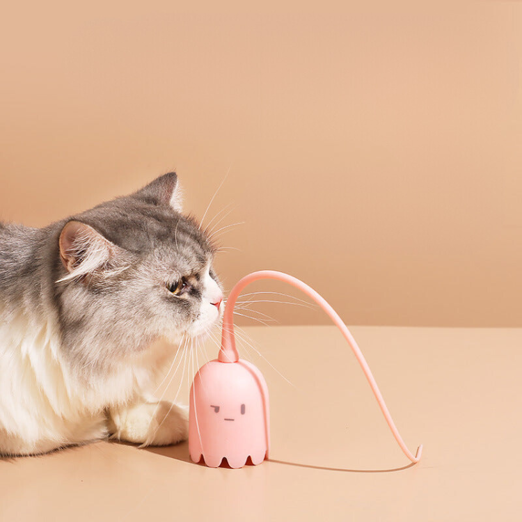Jouets pour chats, bâton de taquin automatique pour animaux de compagnie, jouet à queue magique rotatif électrique