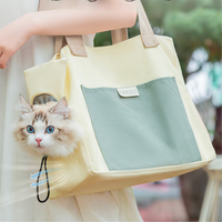 Leinwand-Katzen-Transporttasche mit Schultergurt