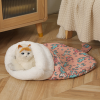 Cozy Winter Cat Cave Sleeping Bag