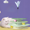 Juguetes interactivos con pistas de bolas para gatos en la nube