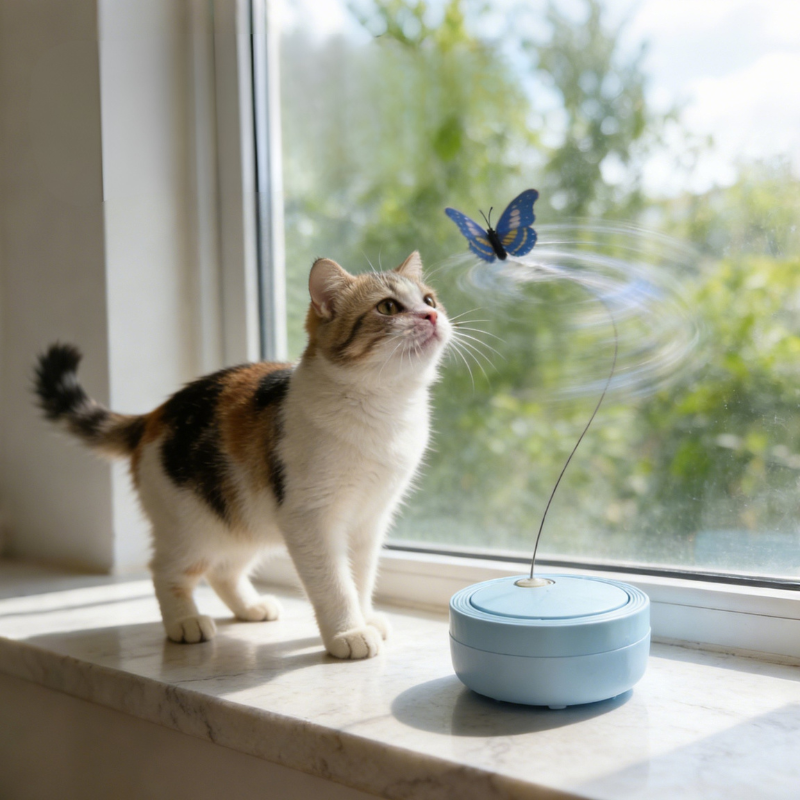 Rotating Butterfly Electric Cat Teaser Toy