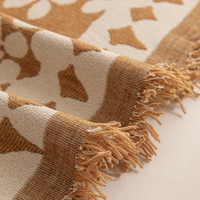 Anti-Scratch Warm Cream Boho Couch Cover Protective Slipcover for Sofa