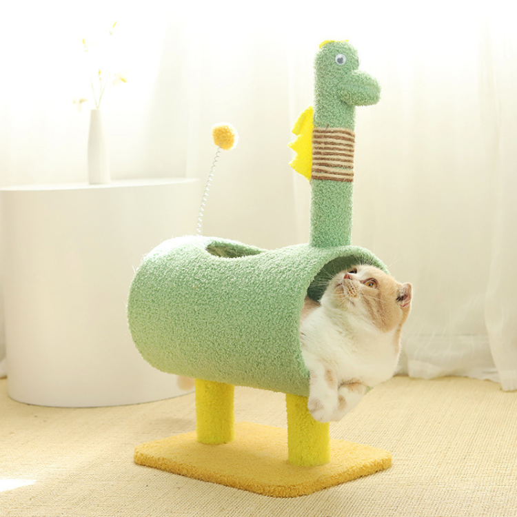 Cat Scratching Post With Cozy Hideout