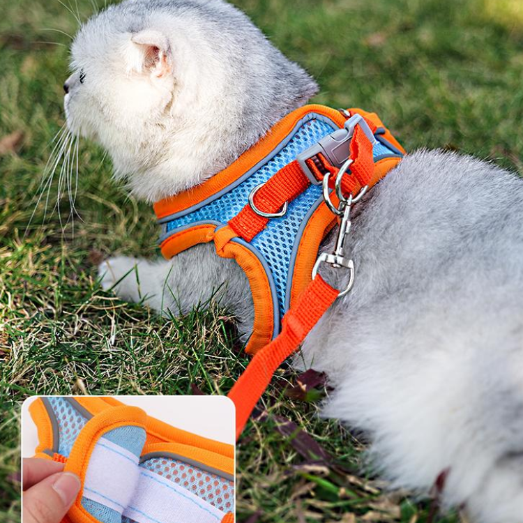 Mesh Reflective Cat Harness Leash