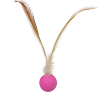 Interactive Elastic Jumping Ball With Feather