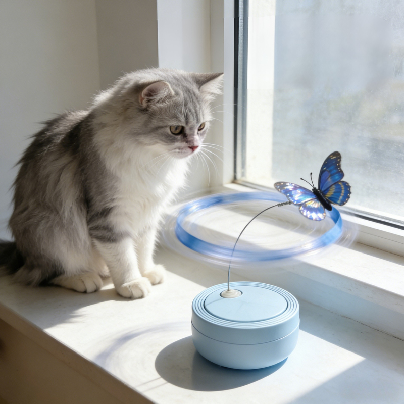 Rotating Butterfly Electric Cat Teaser Toy