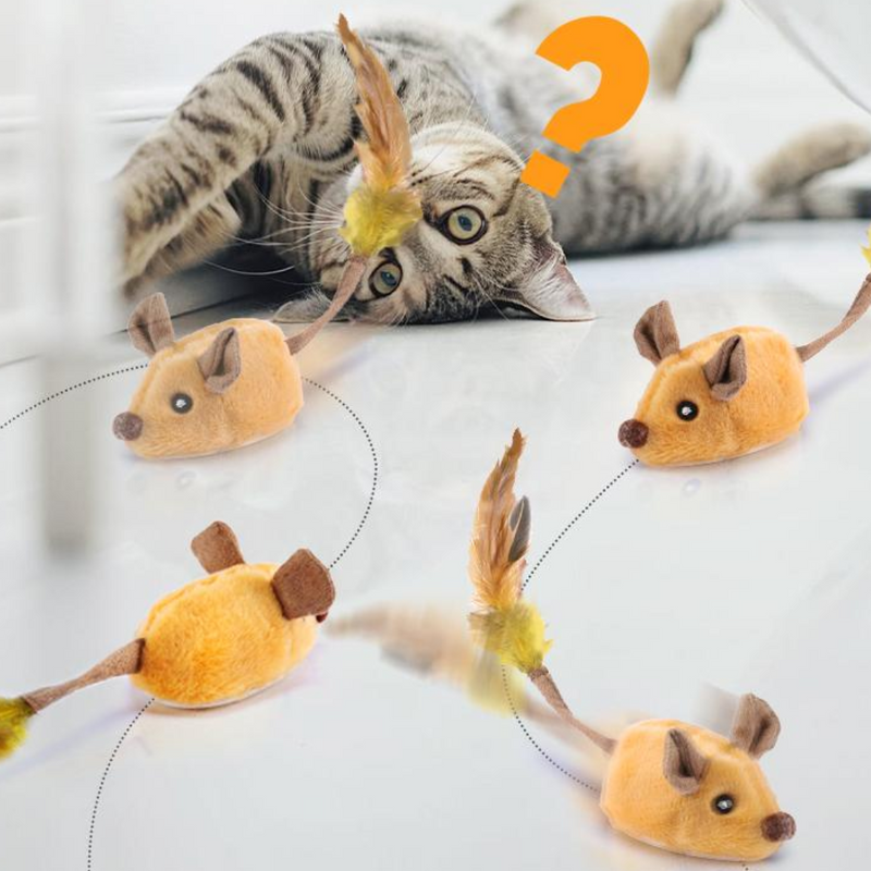 İnteraktif Elektrikli Evcil Hayvan Fare Yuvarlanan Kedi Oyuncakları