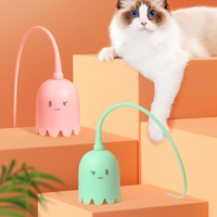 Jouets pour chats, bâton de taquin automatique pour animaux de compagnie, jouet à queue magique rotatif électrique