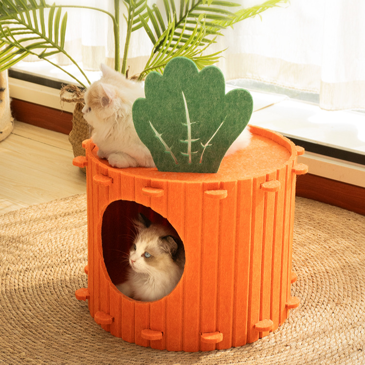 Photo inspiration: Fresh Look at Carrot Cat Tunnel Felt Cave Bed