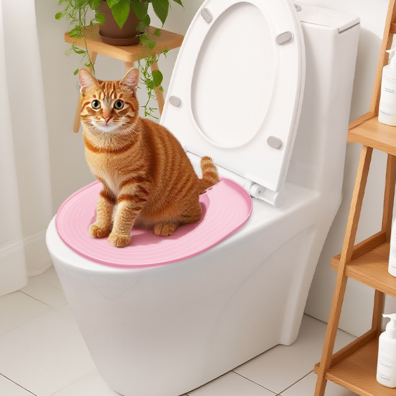 Train Cat to Use The Toilet Kit Training Litter Box