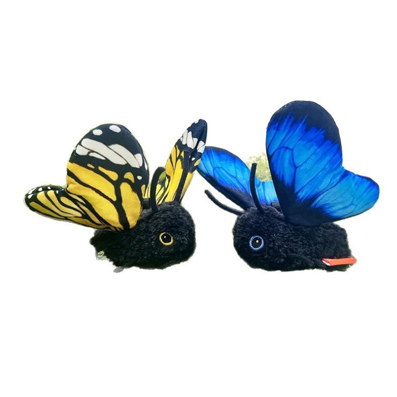Interactive Flutter Butterfly Cat Toy Automatic Realistic Insect Teaser