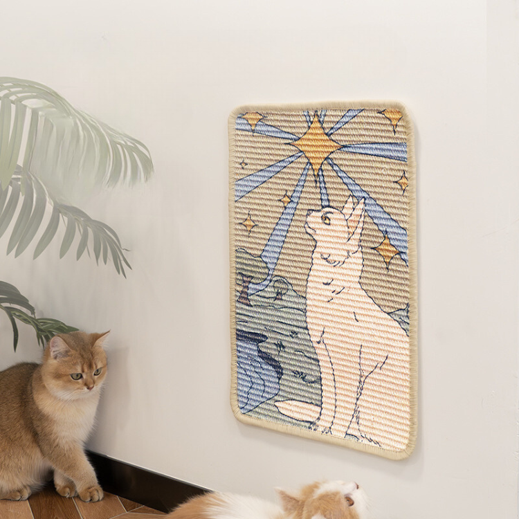 Decorative Art Sisal Cat Scratching Board