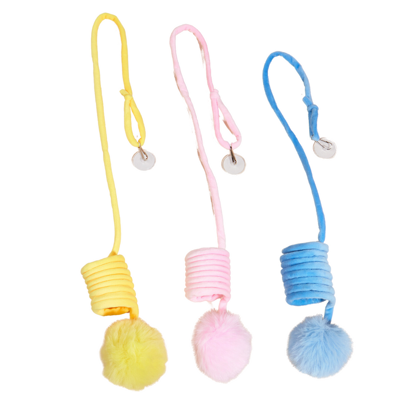 Hanging Dangling Spings Cat Toys With Bell Ball