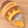 Autumn Winter Pet hHoney Jar Covered Cat Bed