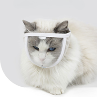 Transparent Anti-bite Mask for Cat Grooming
