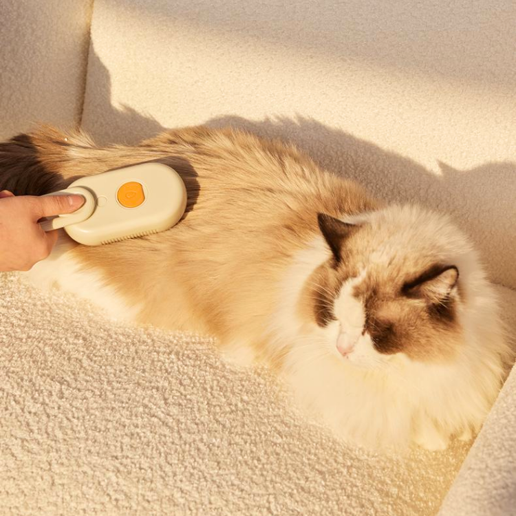 Escova de limpeza para pente de massagem em spray para gatos de estimação