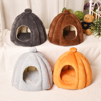 Plush Dome Cat Bed Warm Indoor Sleeping Cave