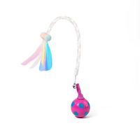 Electric Interactive Cat Toy Ball With Feather Tail