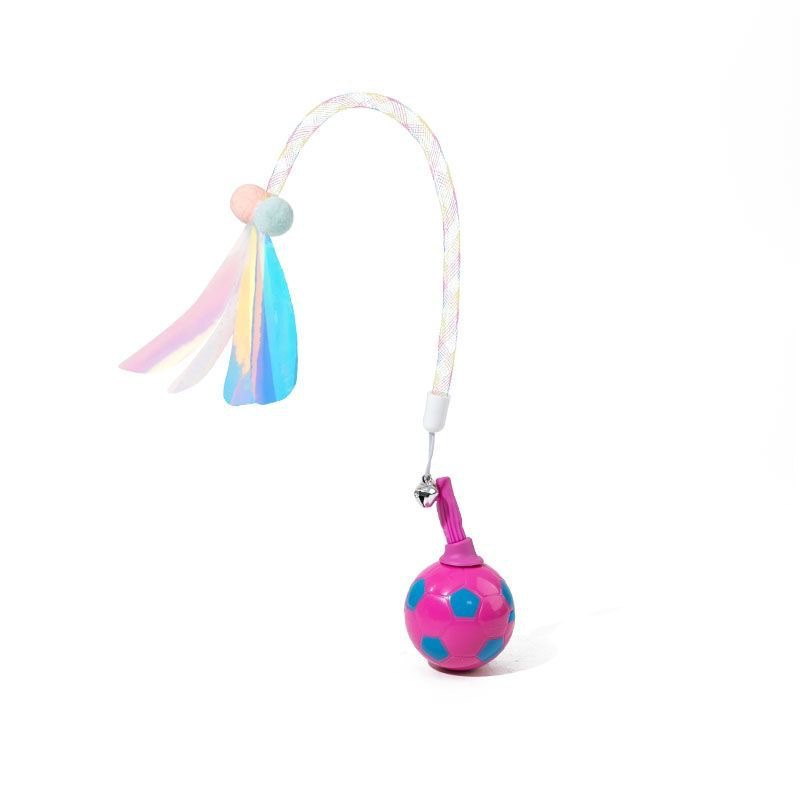 Electric Interactive Cat Toy Ball With Feather Tail