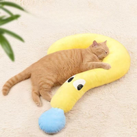 Cute Yellow Plush Pet Pillow Soft Comfort Cushion Cats Dogs