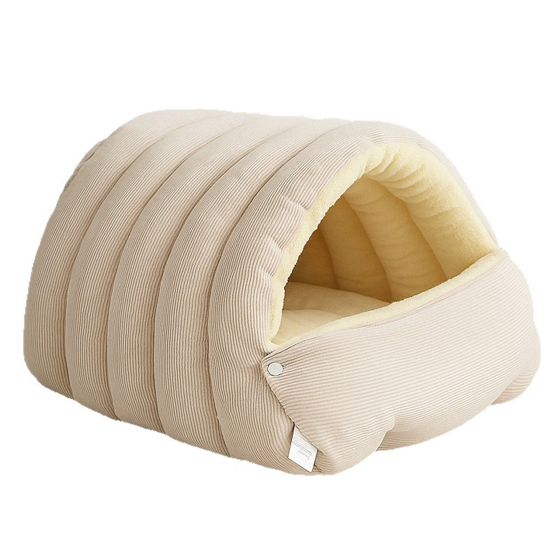 Cozy Tunnel Cat Bed Soft Warm Sleeping Cave For Cats And Small Pets