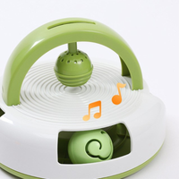 Interactive Cat Toy With Rolling Ball And Teasing Stick