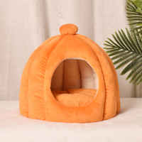 Plush Dome Cat Bed Warm Indoor Sleeping Cave