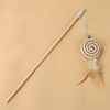 Interactive Cat Teaser Wand With Bell And Feather Toy