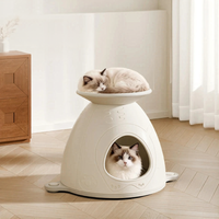 Double Layer Cat Bed Enclosed Cozy Pet Nest