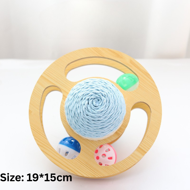 Interactive Cat Scratching Ball Rolling Track Design