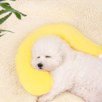 Cute Yellow Plush Pet Pillow Soft Comfort Cushion Cats Dogs