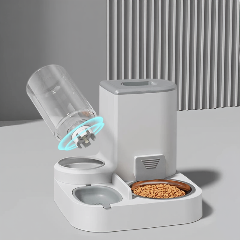 Pet Food Water Feeder Station