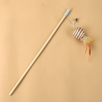 Interactive Cat Teaser Wand With Bell And Feather Toy