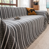 Modern Mid Century Chenille Sofa Cover Protective Couch Slipcover