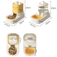 Cat Food Water Bowl Station