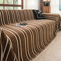 Modern Mid Century Chenille Sofa Cover Protective Couch Slipcover