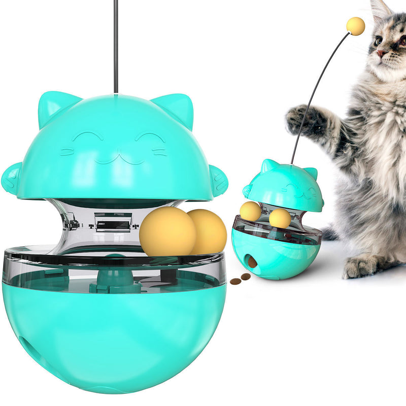 Juguete dispensador de golosinas interactivo para vaso para gatos